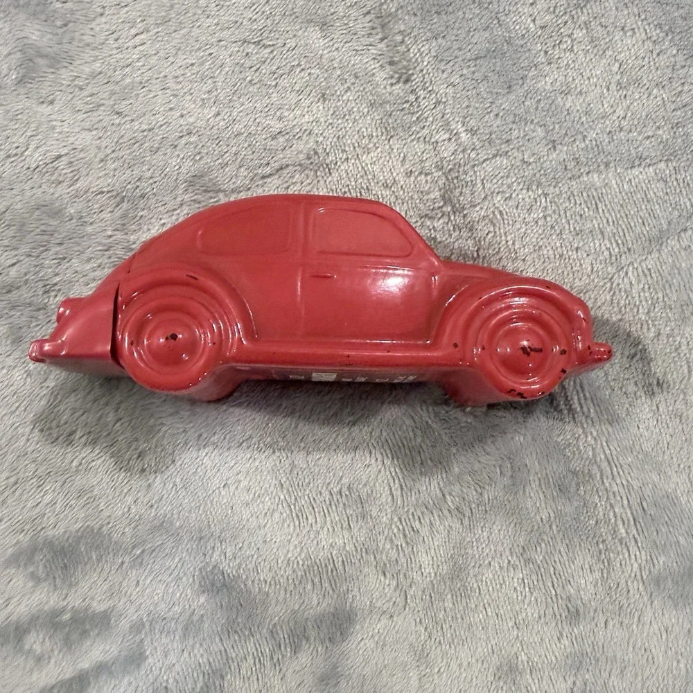 Vintage Avon Red Volkswagen VW Beetle Bug Oland After Shave Bottle Full Box 4oz